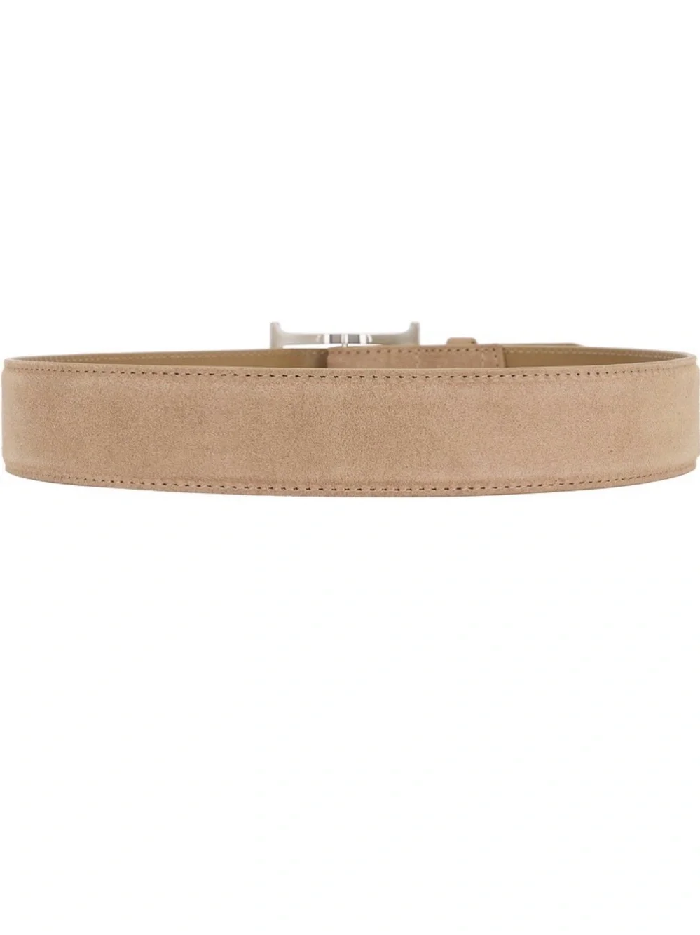 HELSA Logo belt in grey suede